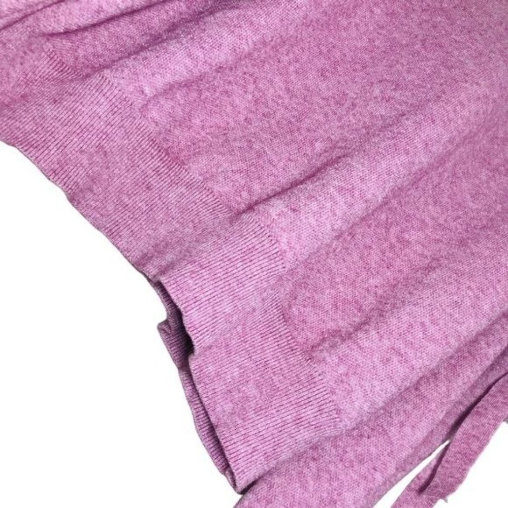 Barbiecore Tie Bow Cold Shoulder Sweater Size Small in Pink - Picture 7 of 13
